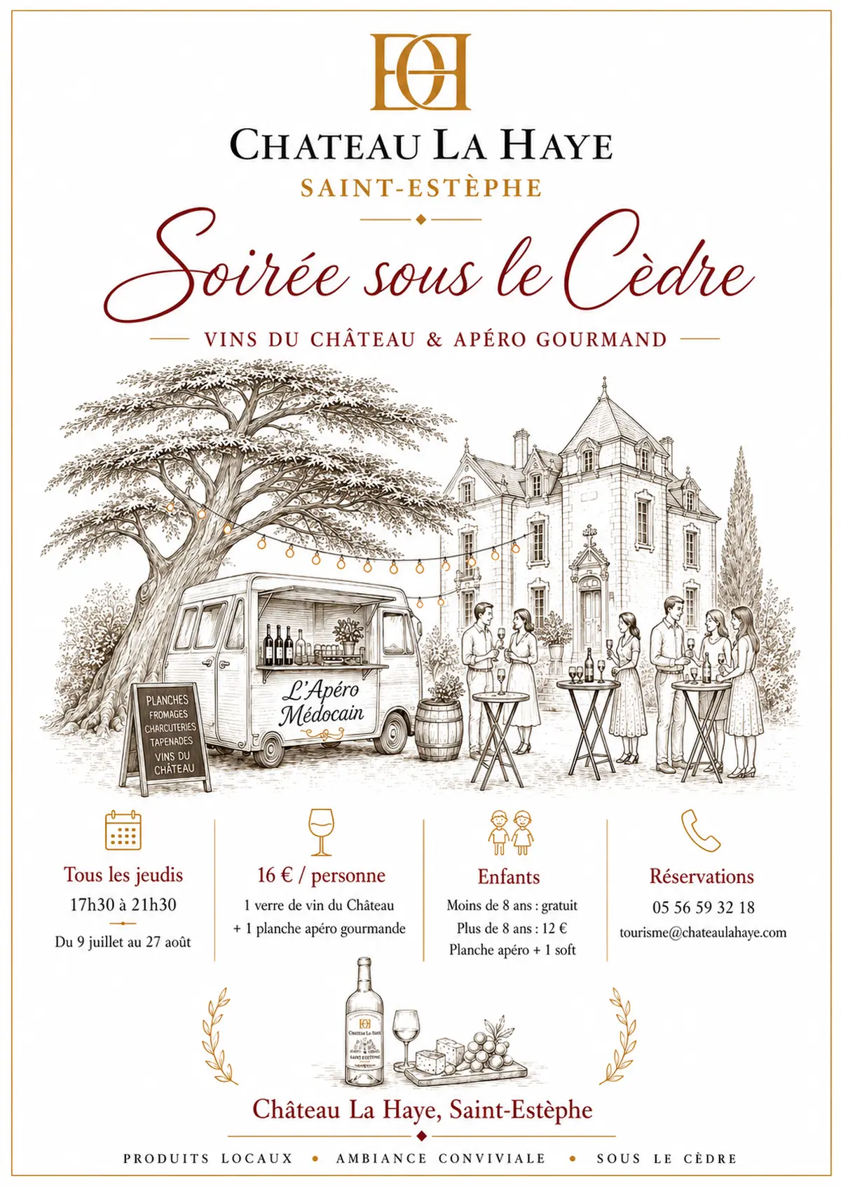 Soirée sous le cèdre