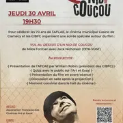 Soirée spécial autour du film Vol au-dessus d'un nid de coucou de Milos Forman