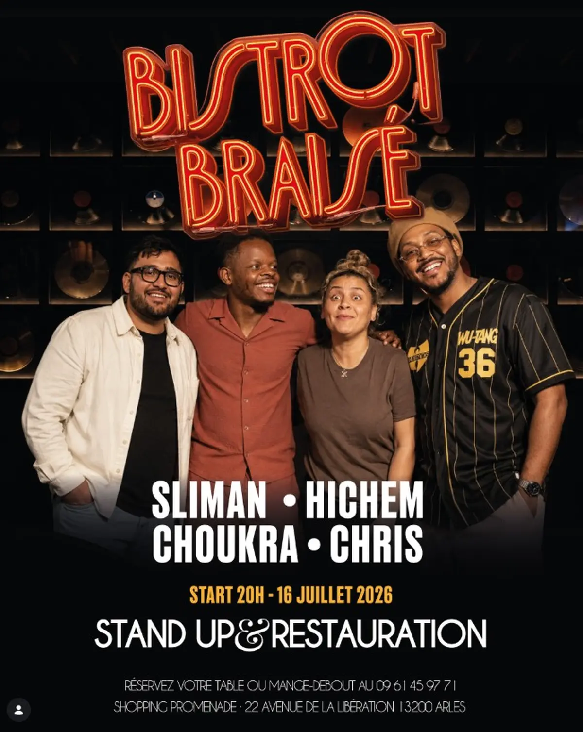 Soirée stand-up au Bistrot Braisé