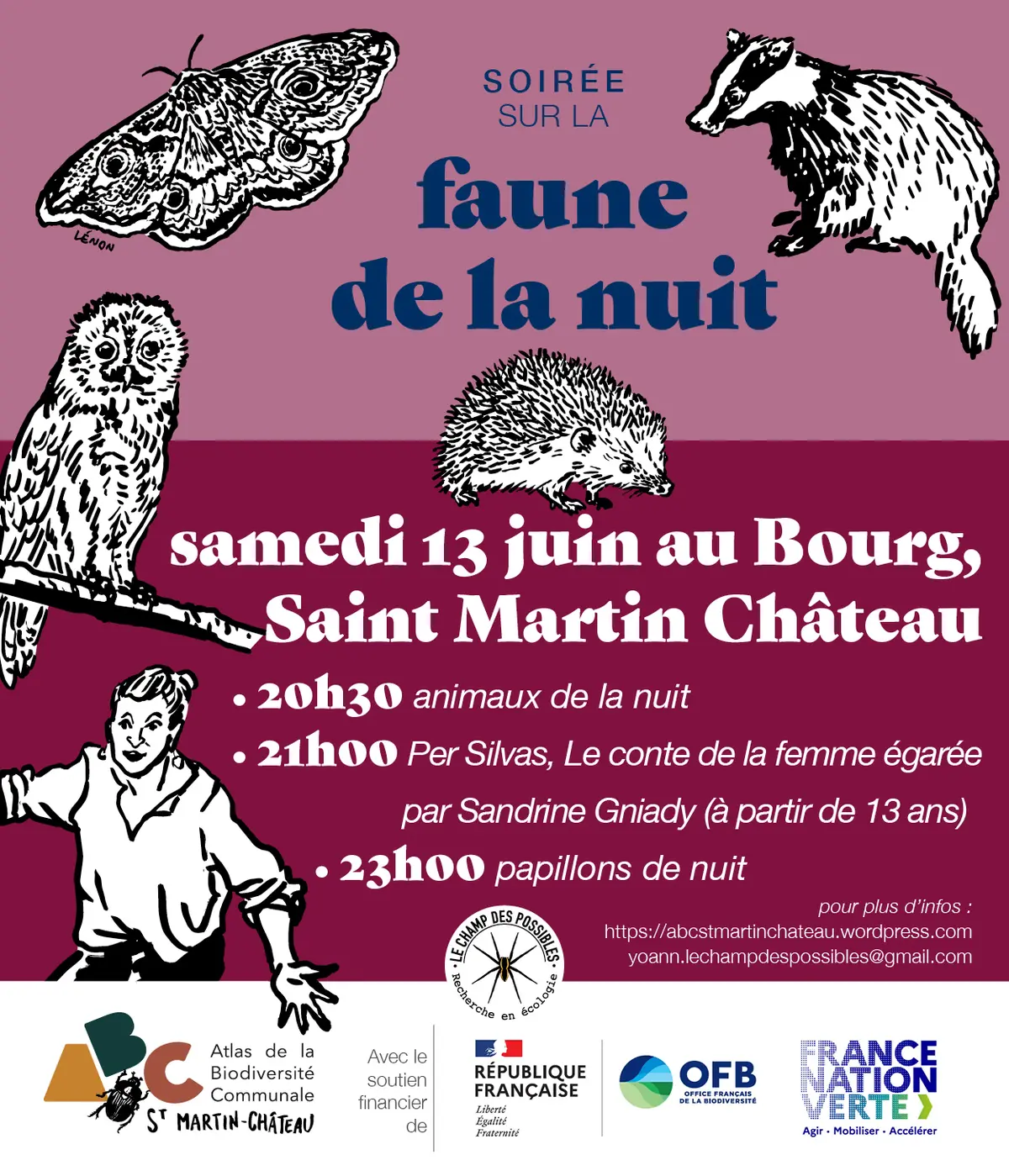 Soirée sur la faune de la nuit