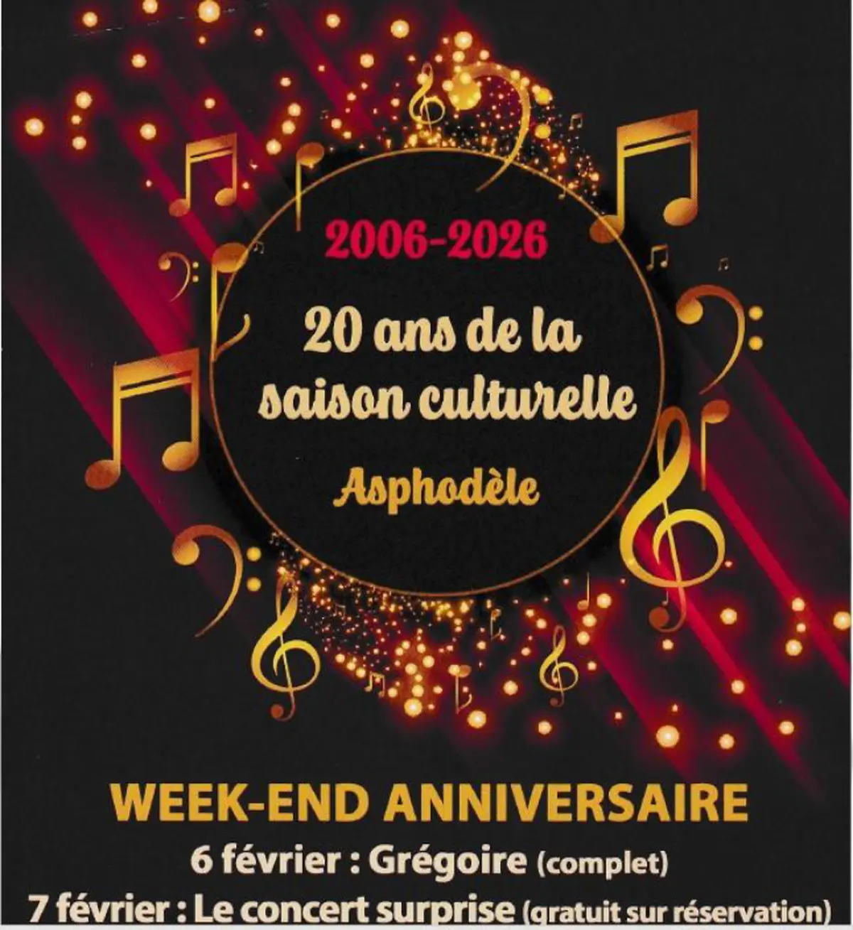 Soirée surprise « 20 ans de l'Asphodèle »