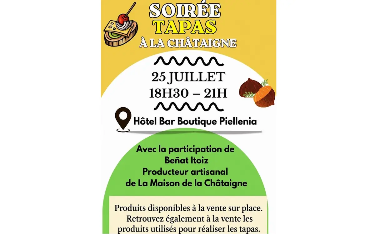 Soirée tapas à la châtaigne