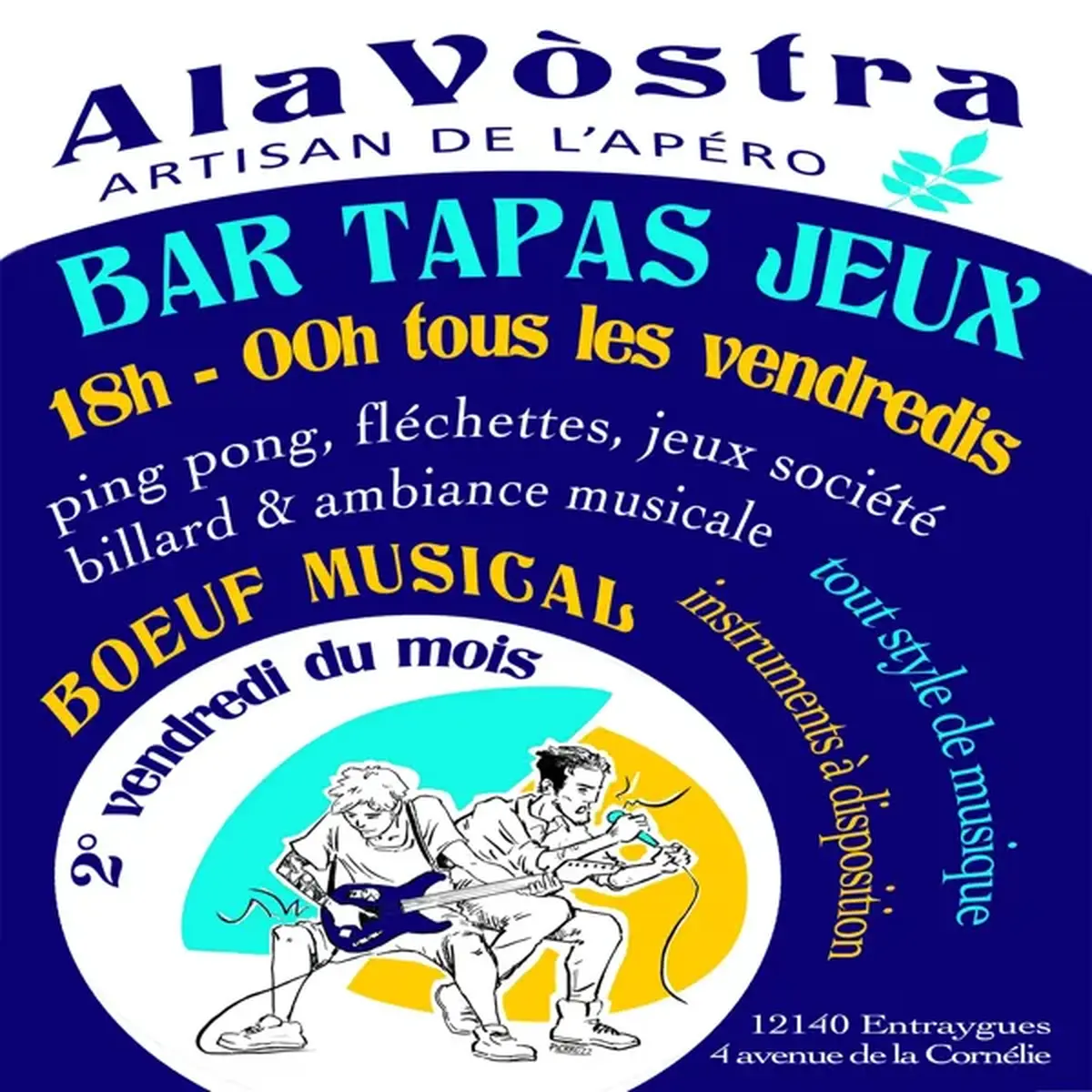Soirée tapas et boeuf musical