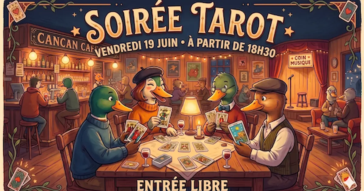 Soirée tarot & Jeux chez Cancan Café