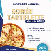 Soirée tartiflette à bord