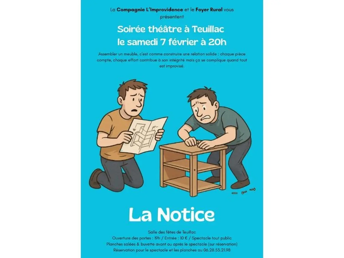 Soirée théâtre à Teuillac