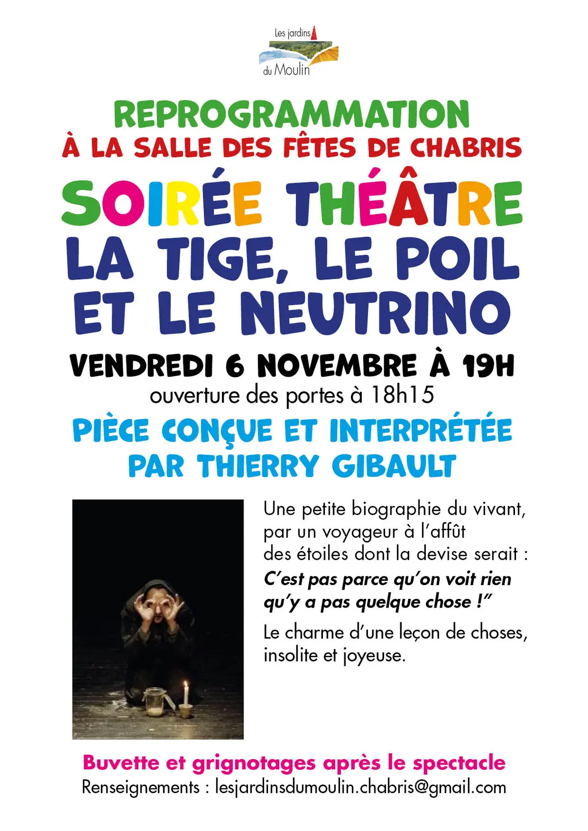 Soirée théâtre La Tige, Le Poil et le Neutrino