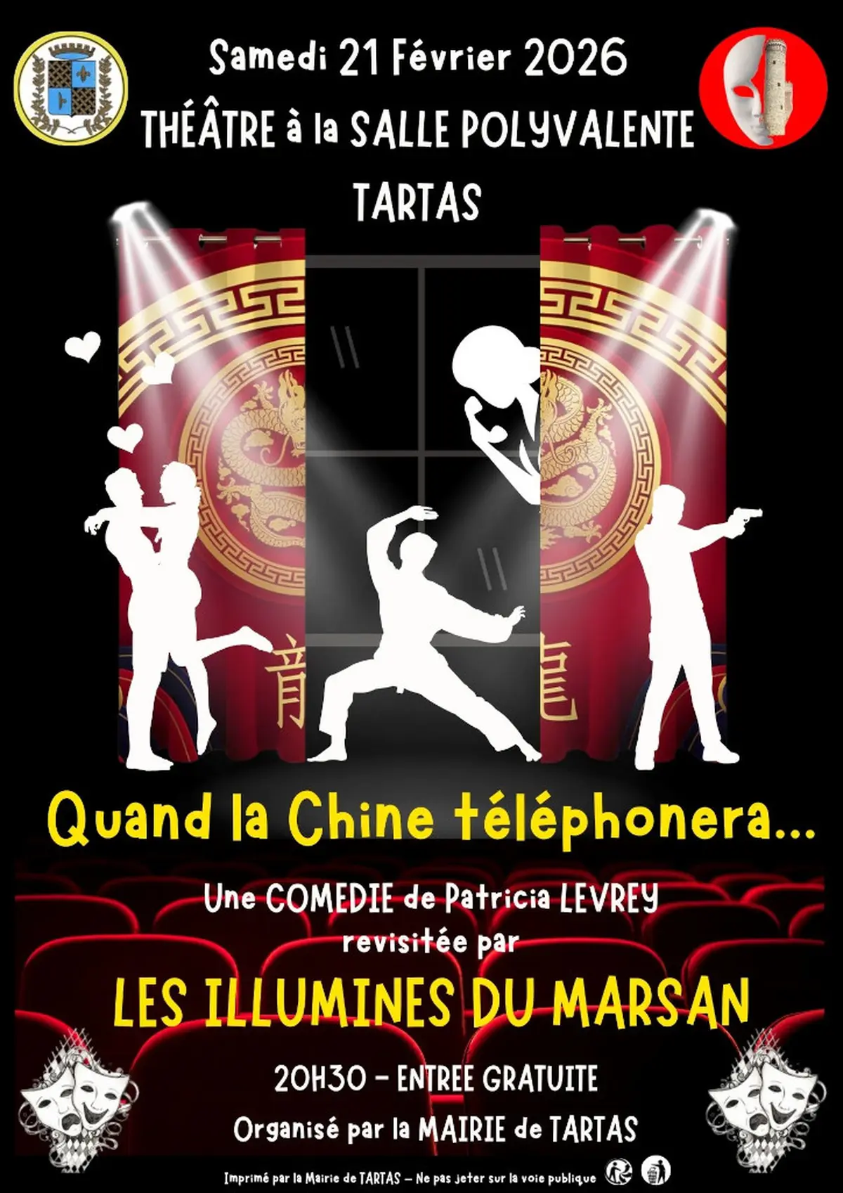 Soirée théâtre : Quand la Chine téléphonera...