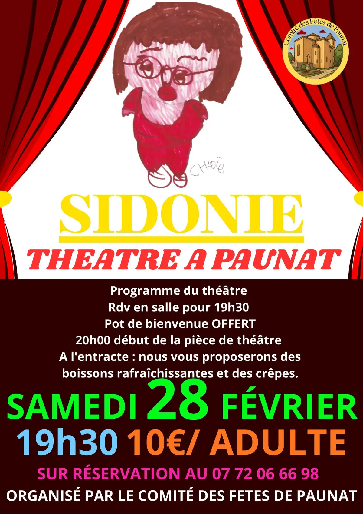 Soirée théâtre : Sidonie