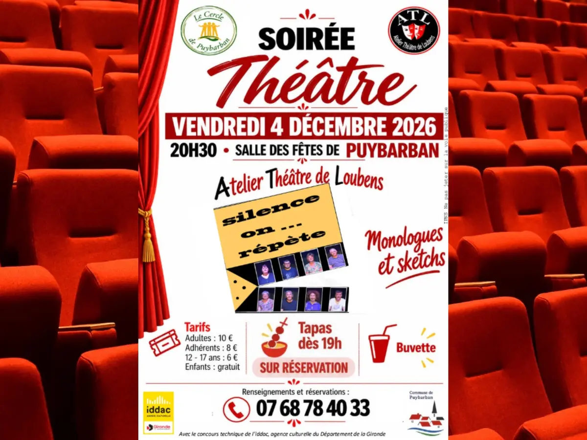 Soirée théâtre : silence on répète