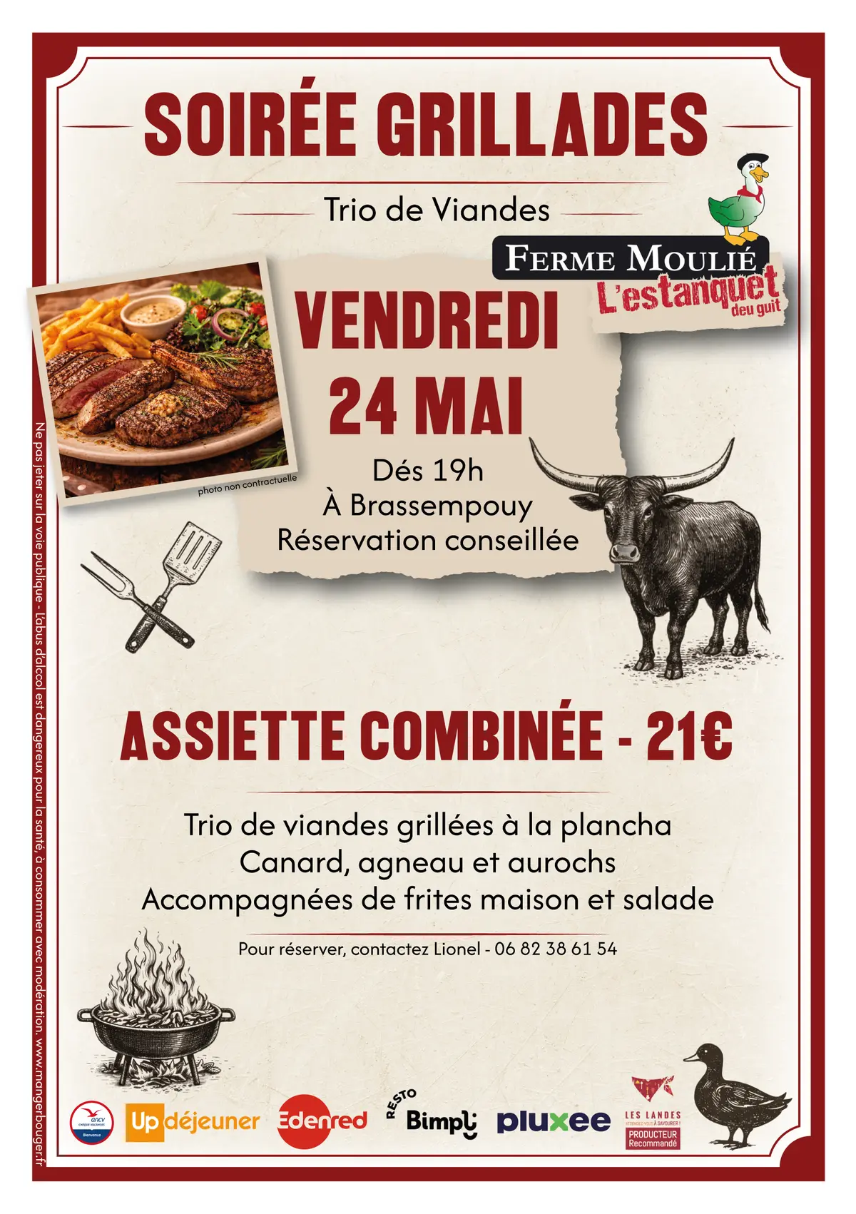 Soirée Trio de Viandes
