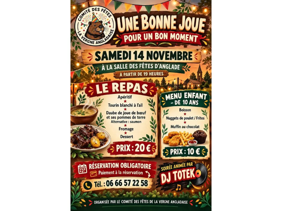 Soirée une bonne joue pour un bon moment