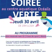 Soirée verte au centre aquatique Océalis