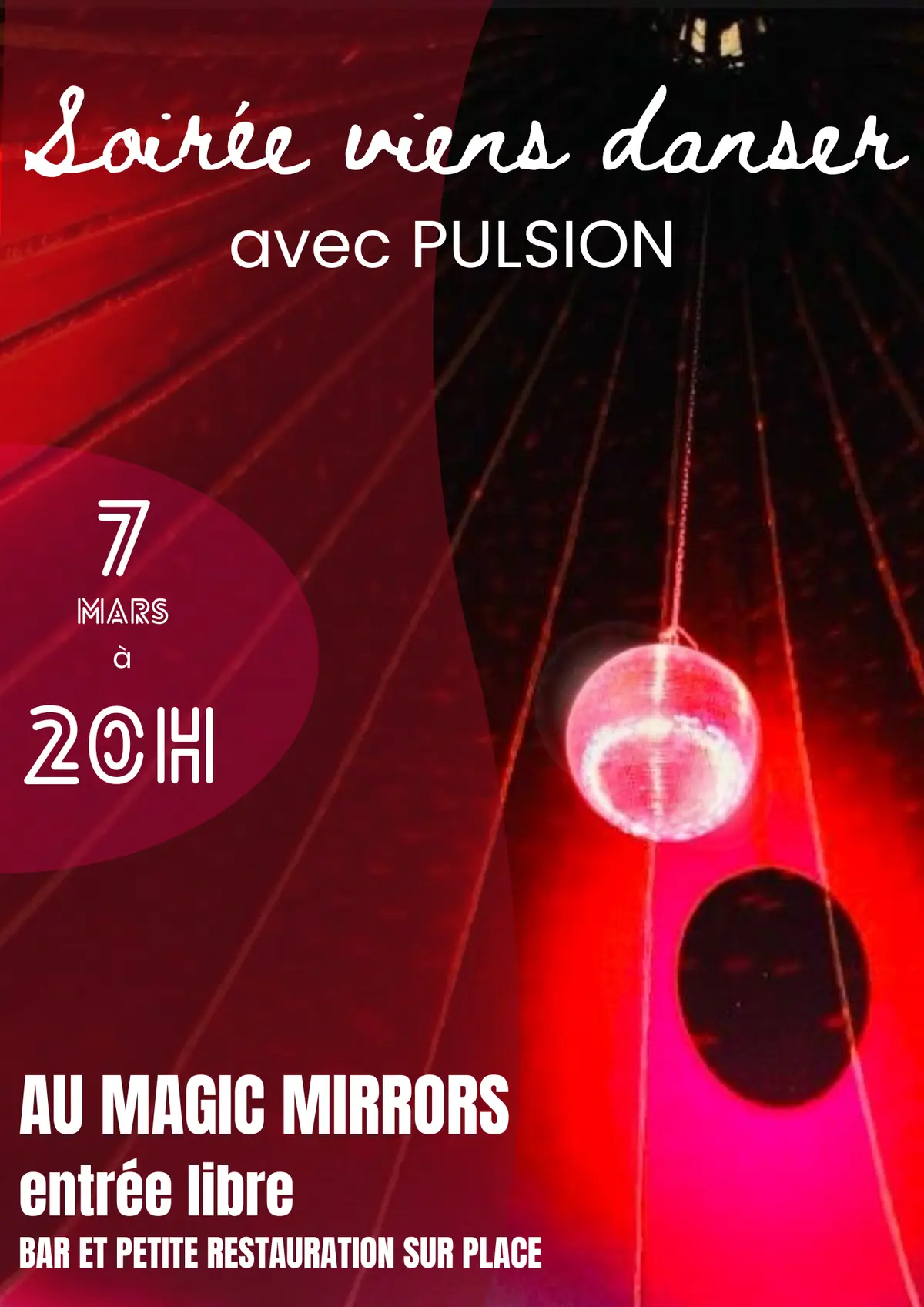 Soirée “Viens danser !” au Magic Mirrors