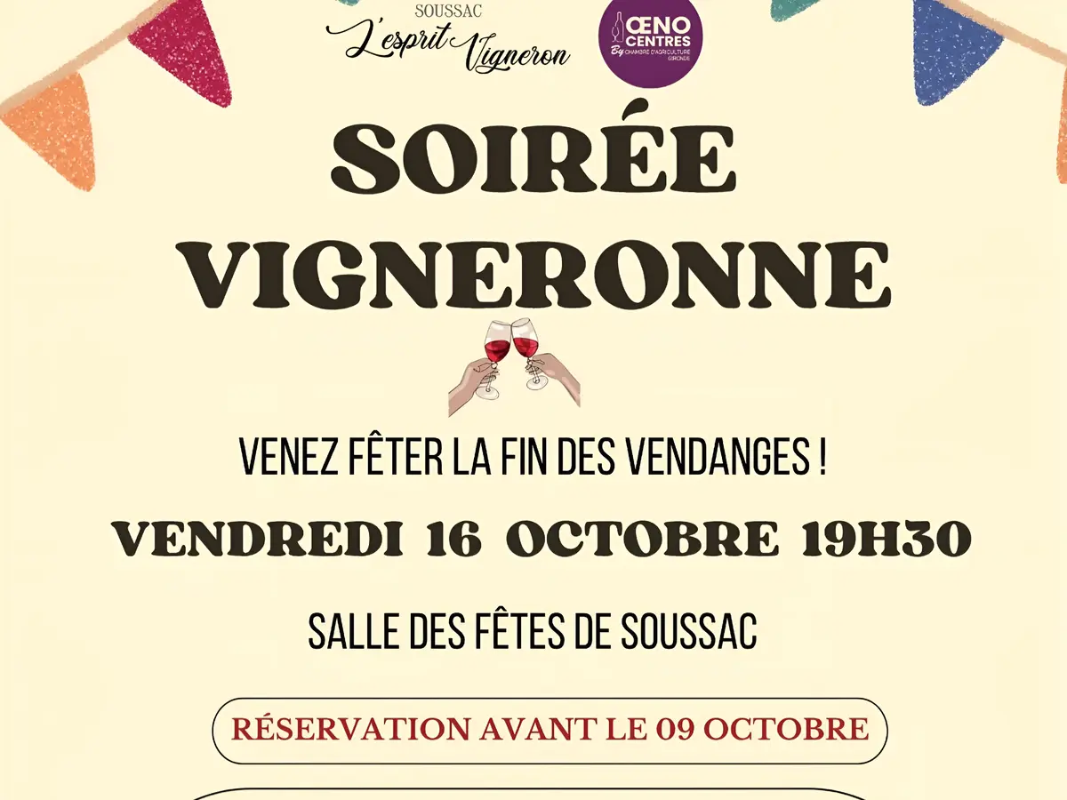 Soirée vigneronne de Soussac