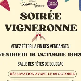 Soirée vigneronne de Soussac