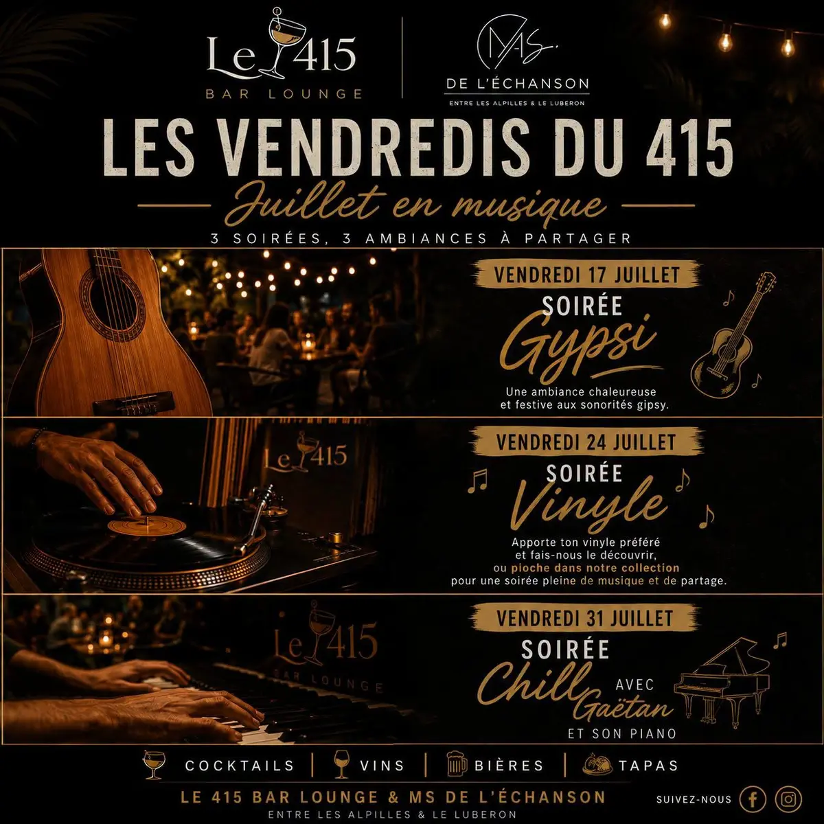 Soirées au 415