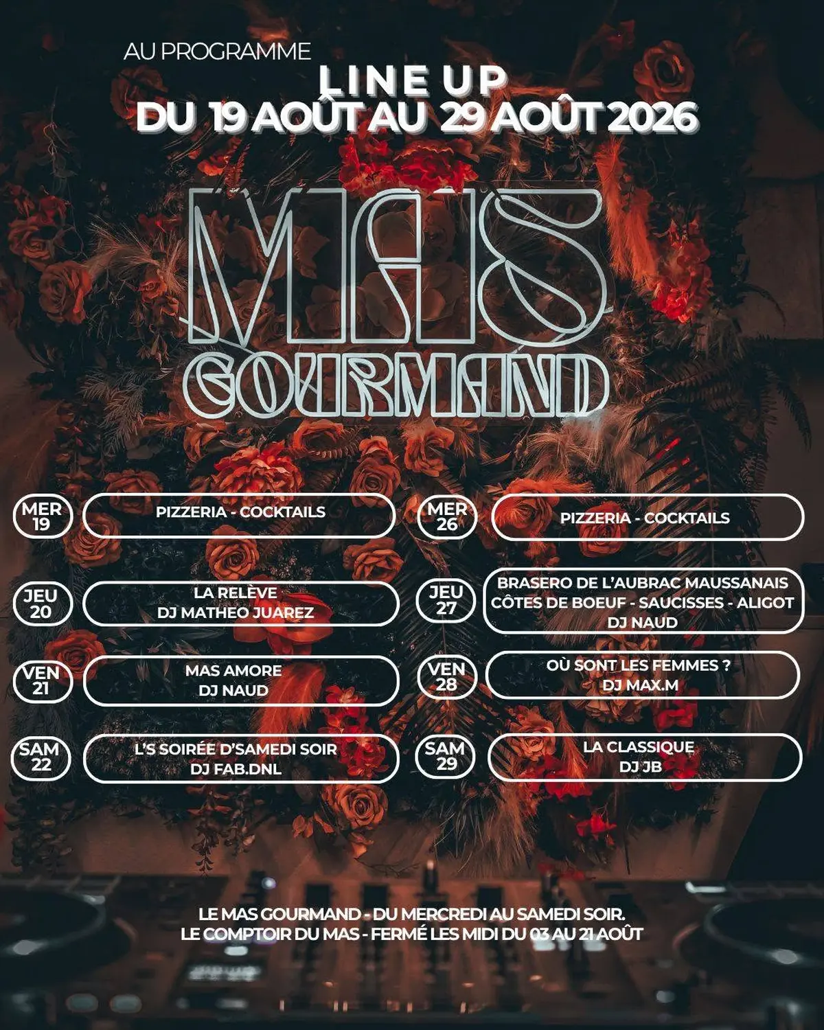 Soirées au Mas Gourmand