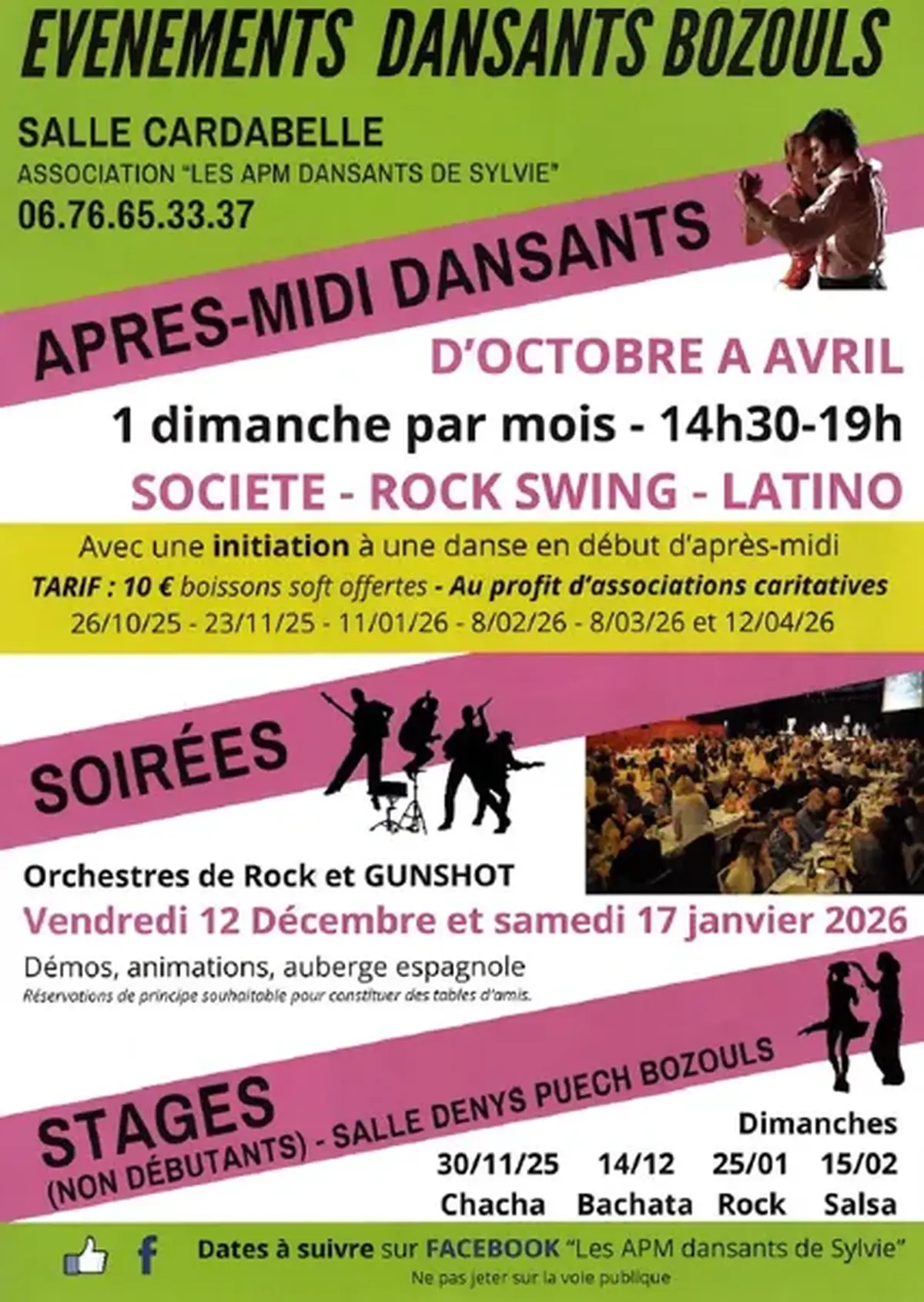 Soirées dansantes - Orchestres de Rock et Gunshot
