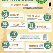 Soirées Spéciales avril - Restaurant Les Pâturages