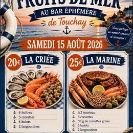 Soitrée fruits de mer au bar éphémère