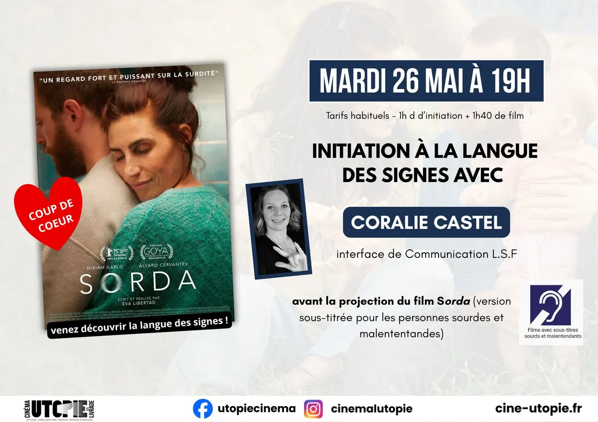 Sorda - Projection avec initiation à la langue des signes