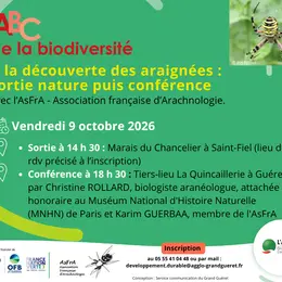 Sortie à la découverte des araignées et Conférence