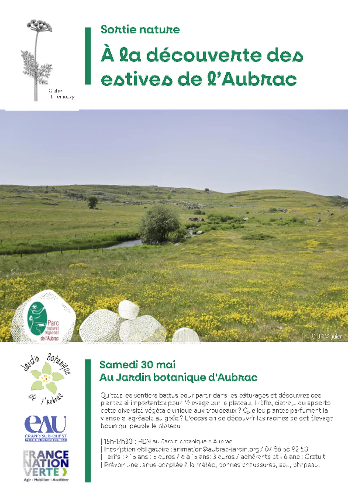 Sortie à la découverte des estives de l'Aubrac