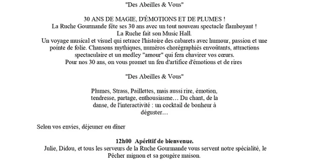 Sortie à La Ruche Gourmande