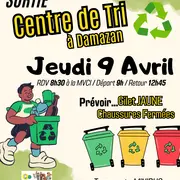 Sortie au centre de tri à Damazan