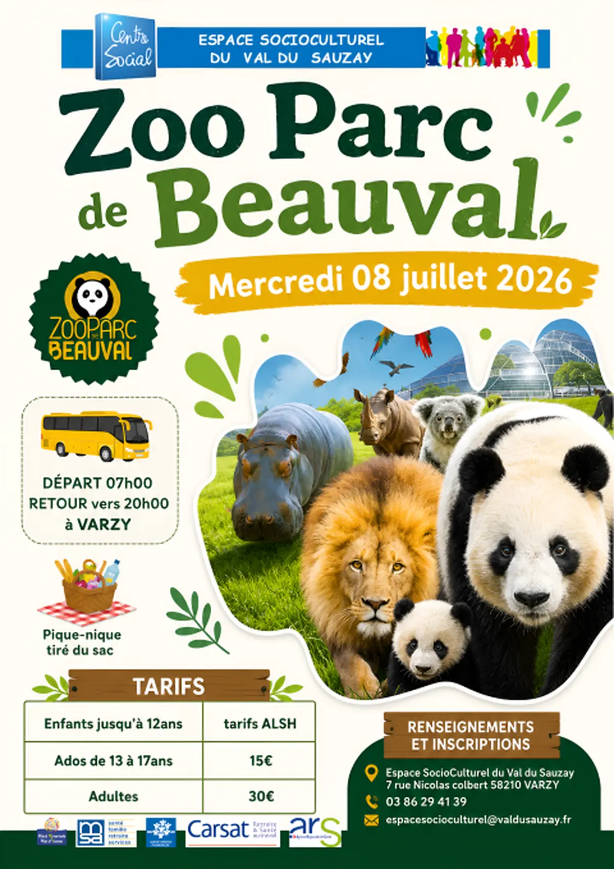 Sortie au Zoo Parc de Beauval