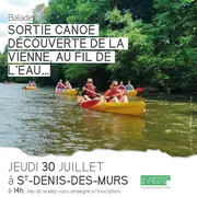 Sortie canoë : découverte de la Vienne, au fil de l'eau