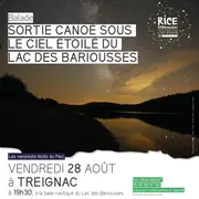 Sortie canoë sous le ciel étoilé des Bariousses