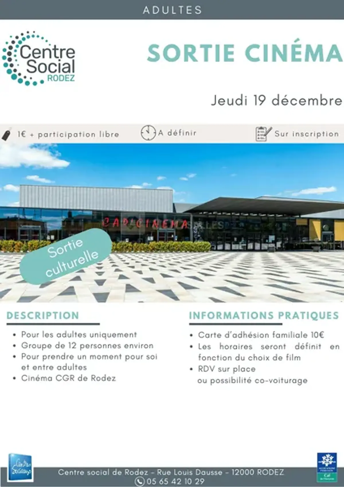 Sortie culturelle : cinéma