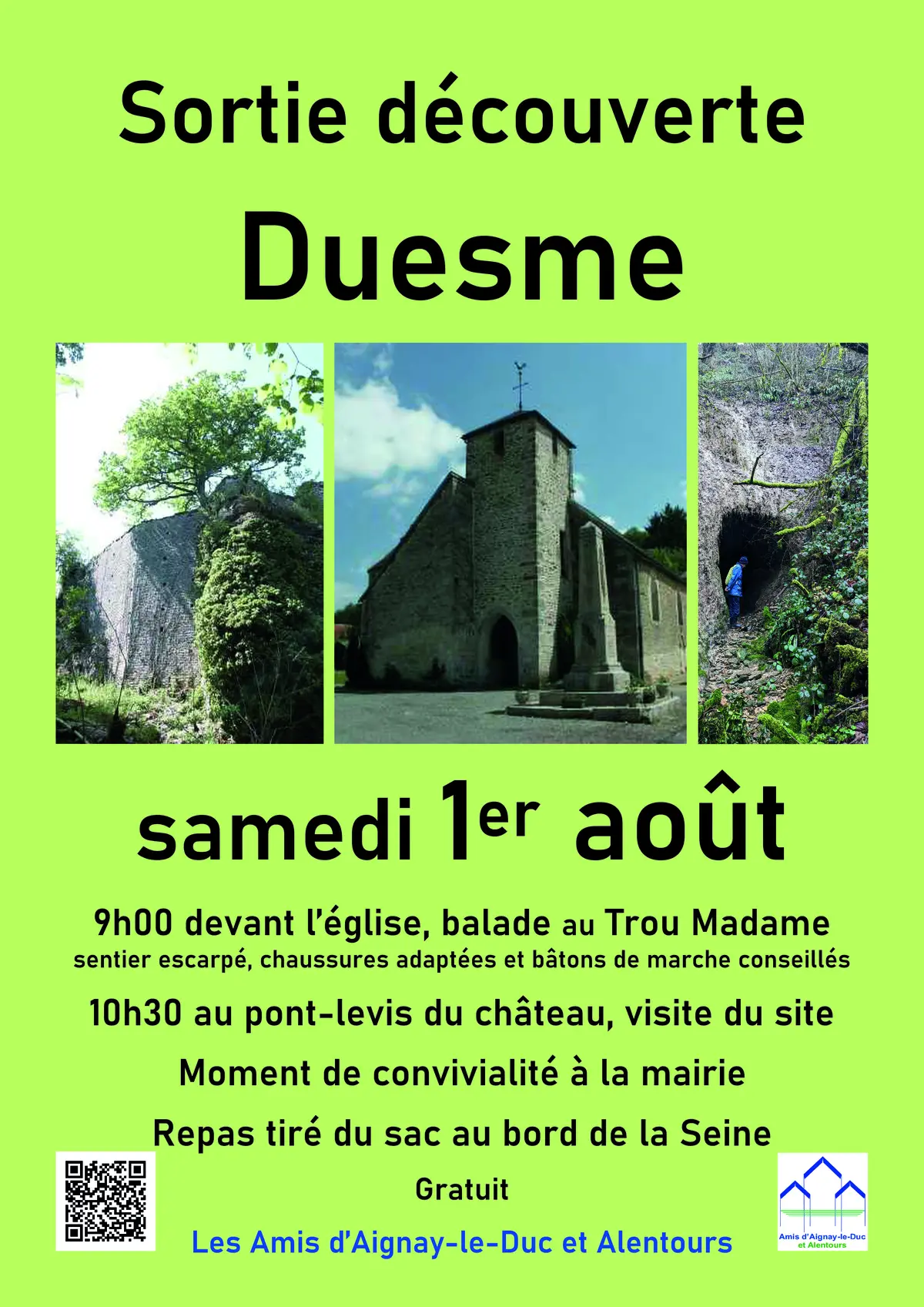 Sortie découverte à Duesme
