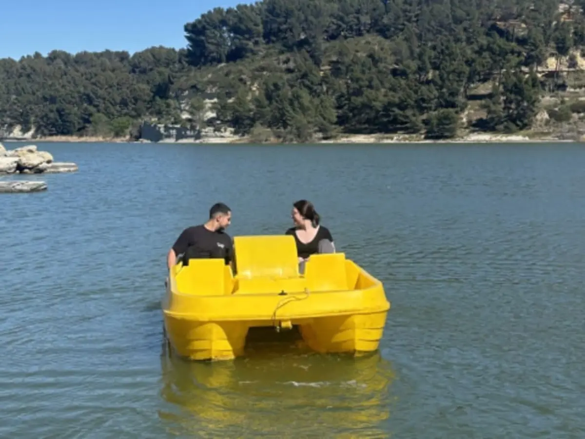 Sortie en pédalo sur la base nautique de l'Olivier à Istres (13)