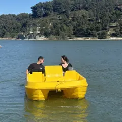 Sortie en pédalo sur la base nautique de l'Olivier à Istres (13)