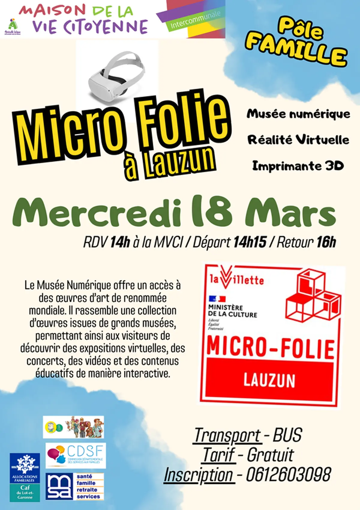 Sortie micro folie