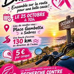 Sortie moto Octobre rose