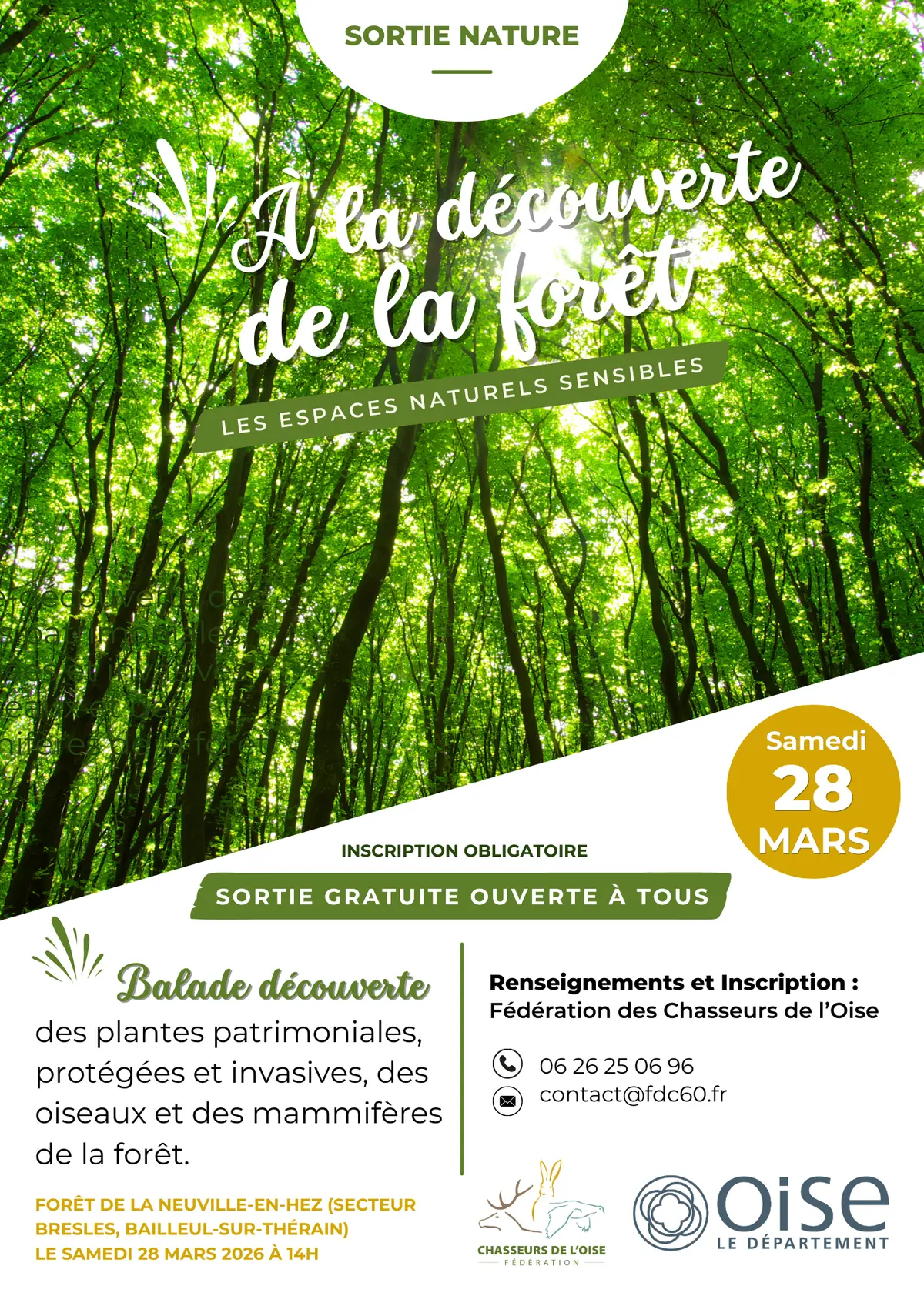 Sortie nature à la découverte des espaces naturels sensibles : la forêt