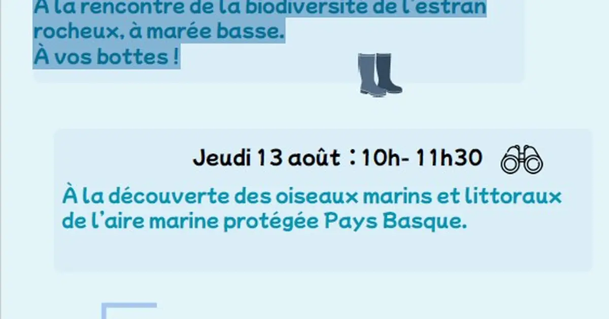 Sortie nature avec le Centre de la Mer