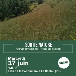 Sortie nature : balade au cirque de Seneuil