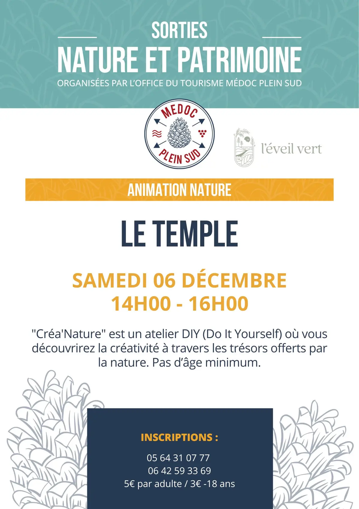 Sortie nature Créa'Nature au Temple -DIY Création d'un mobile nature