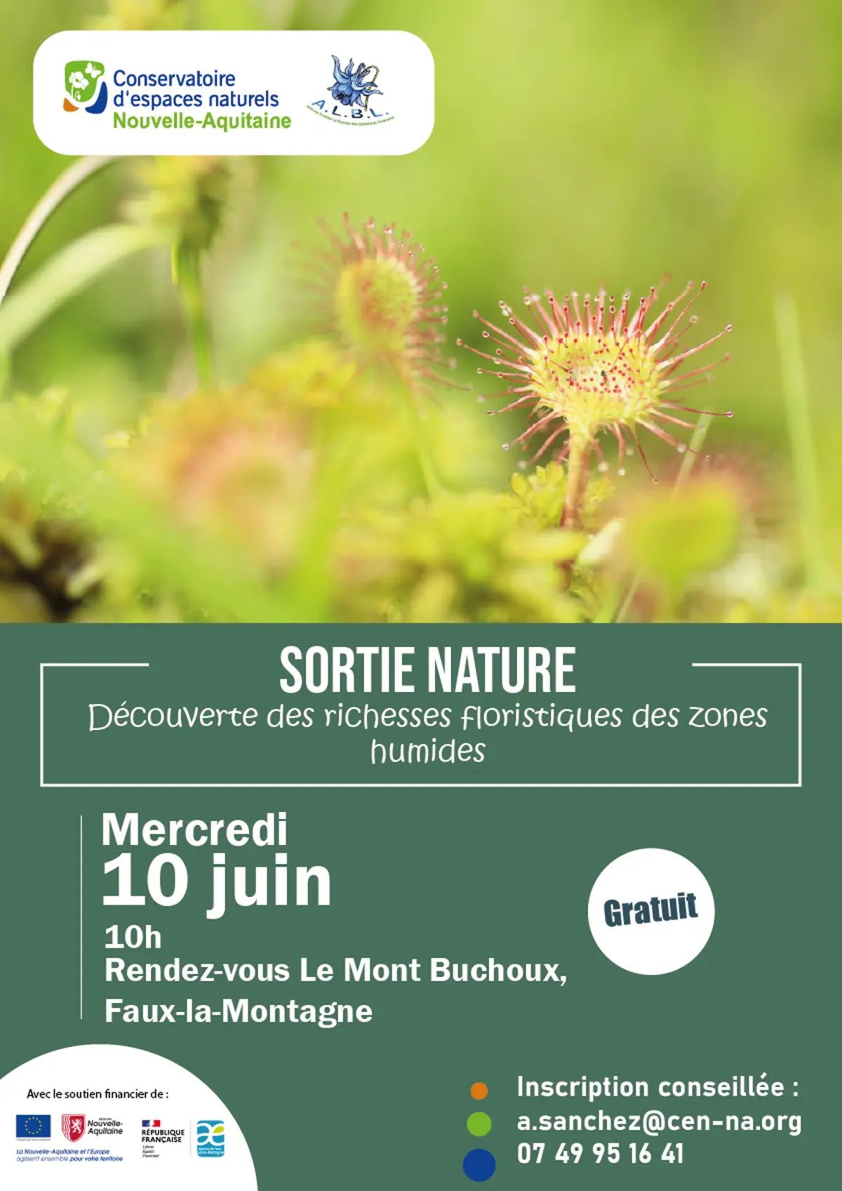 Sortie Nature :  Découverte des richesses des zones humides