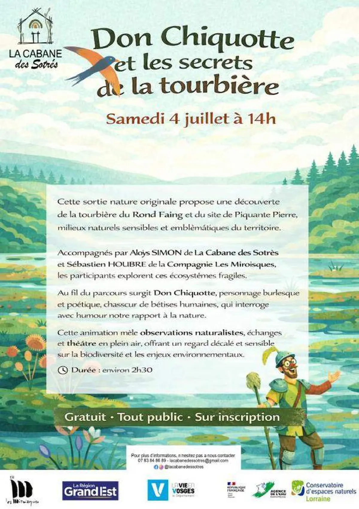 Sortie nature Don Chiquotte et les secrets de la tourbière