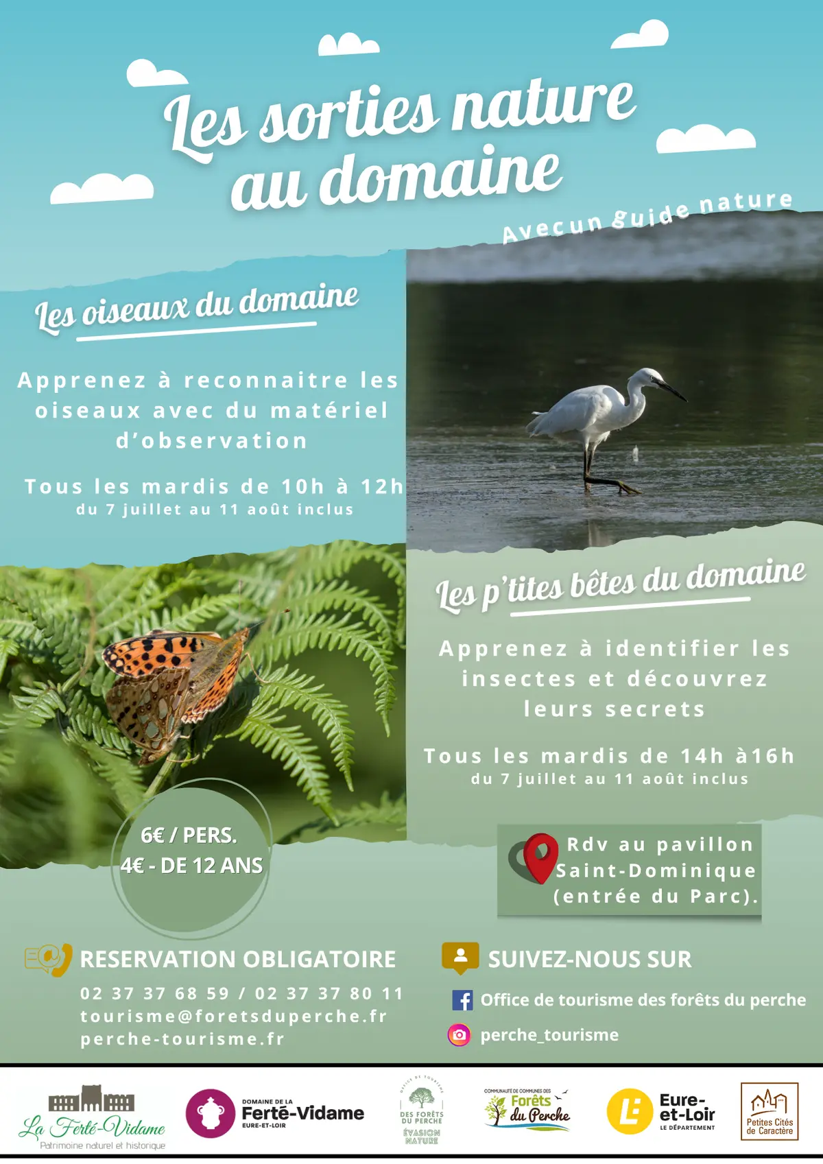 Sortie nature en famille - Les p'tites bêtes du domaine