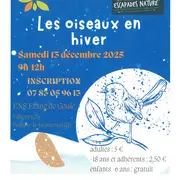 Sortie Nature Les oiseaux en hiver