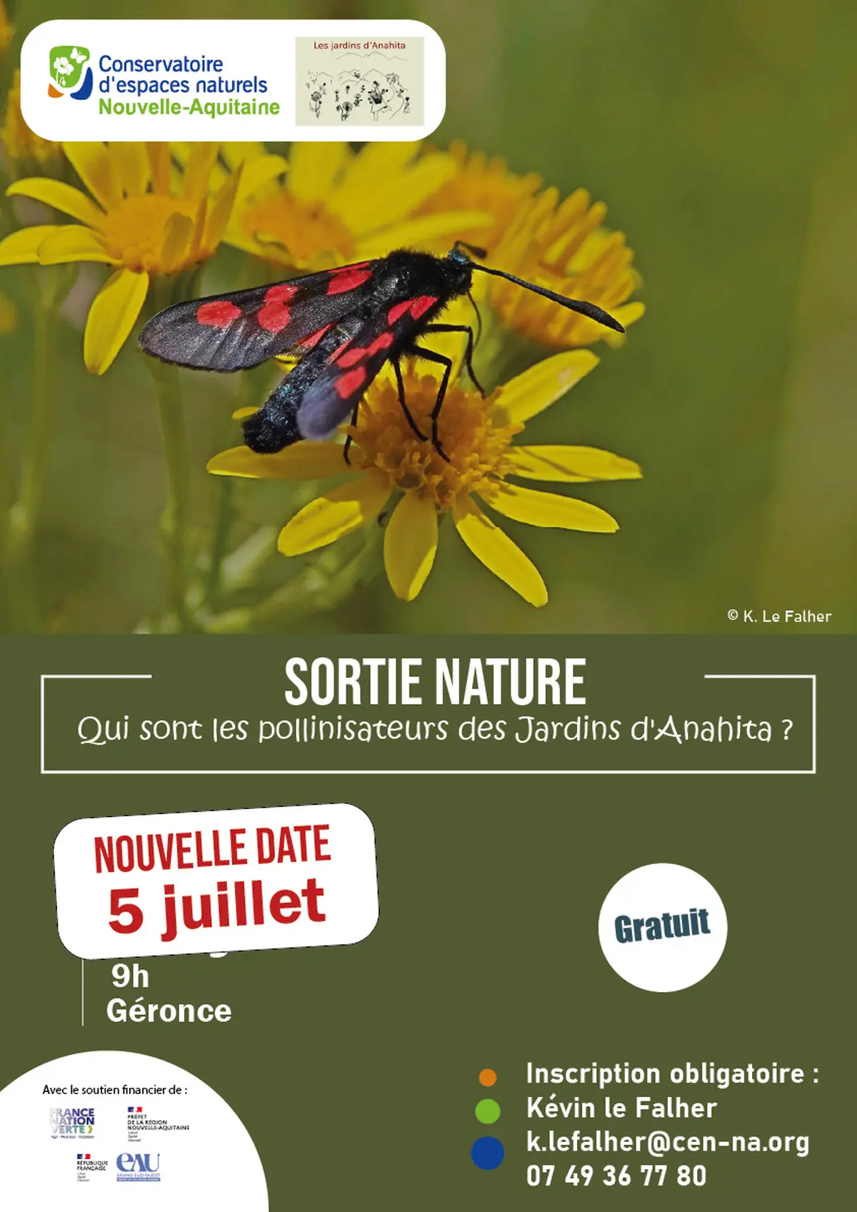 Sortie nature : Qui sont les pollinisateurs des Jardins d'Anahita ?