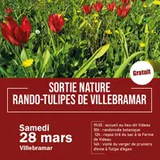 sortie nature : Rando-tulipes de Villebramar