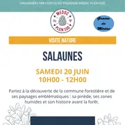 Sortie nature. Sortie découverte milieu naturel à Salaunes.